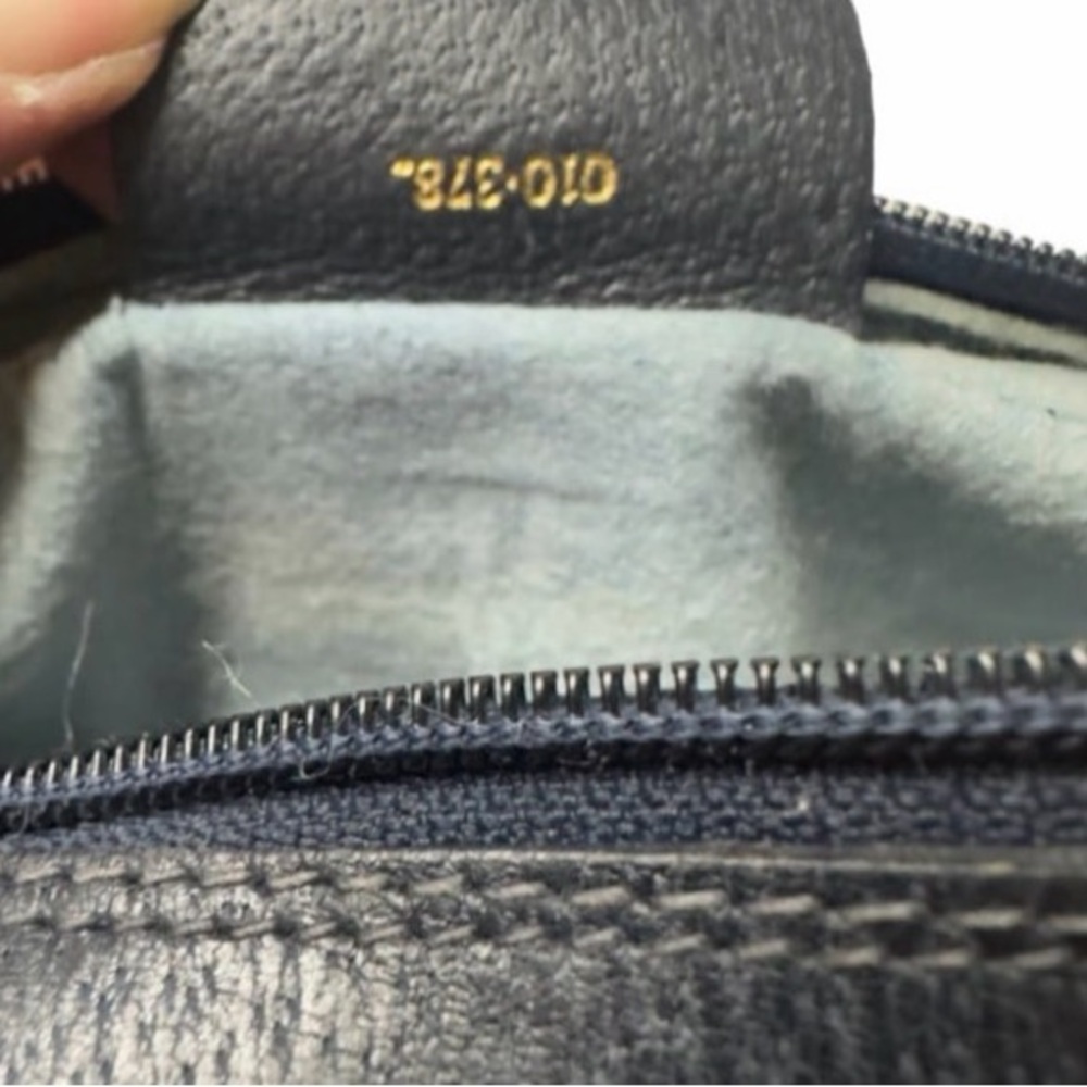 Vintage Gucci Blue GG Canvas Pouch with Red Web Stripe - Picture 6 of 8